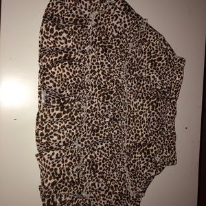 Cheetah print skirt
